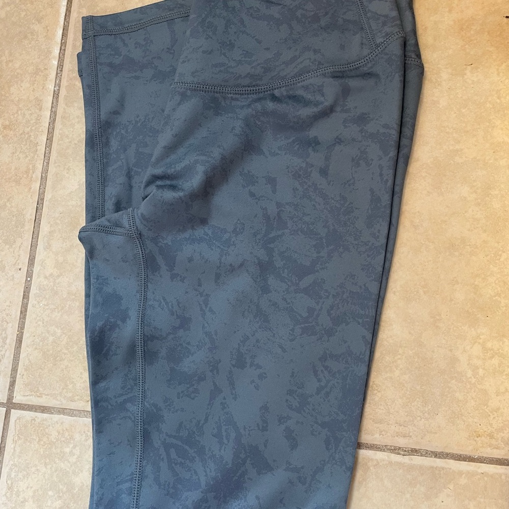 Blue Patterned Leggings